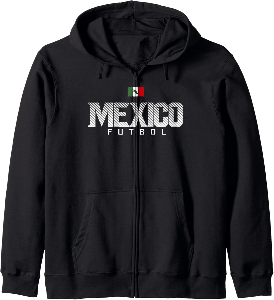 Mexico Futbol Simple Text Top Flag Kapuzenjacke