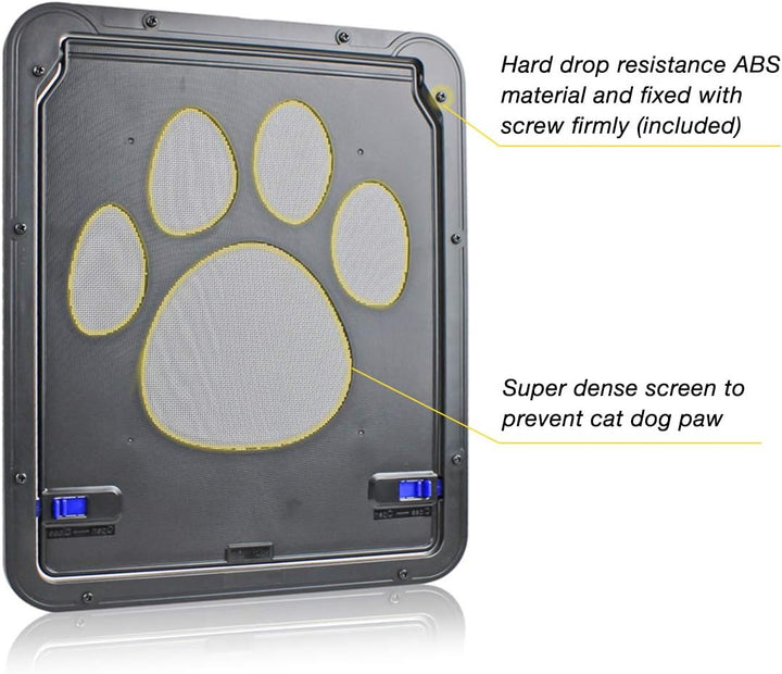 NAMSAN Haustierklappe Fliegengitter mit Magnet Hundeklappe Katzenklappe für Fliegengittertür Abschli