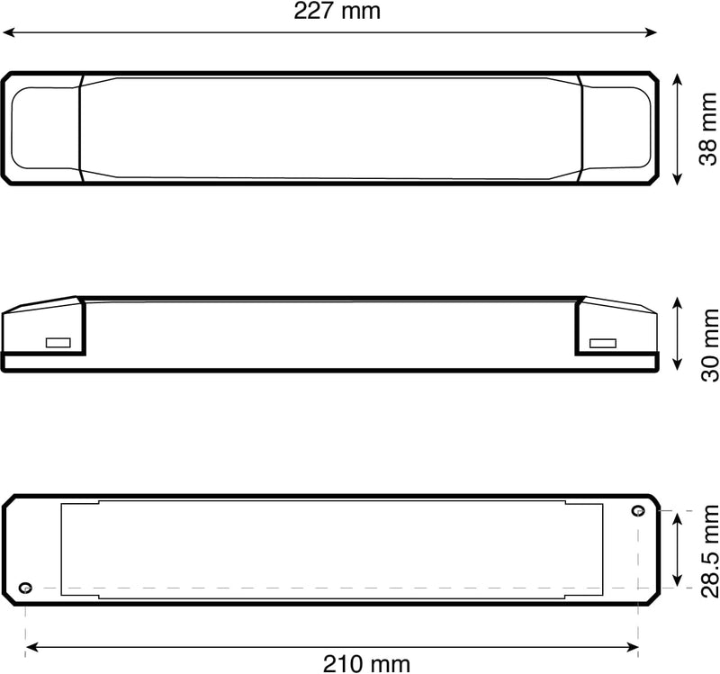 illuburg LED Trafo 24V 150W Flackerfrei für LED Strip Lampe LED Netzteil Treiber Transformator Drive