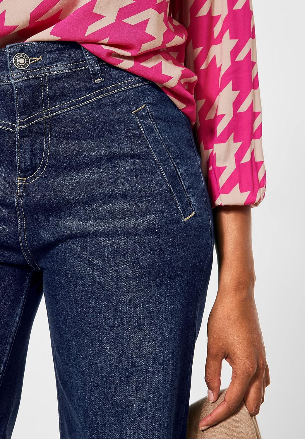 Street One Damen Culotte Jeanshose 28W / 32L Deep Indigo Used, 28W / 32L Deep Indigo Used