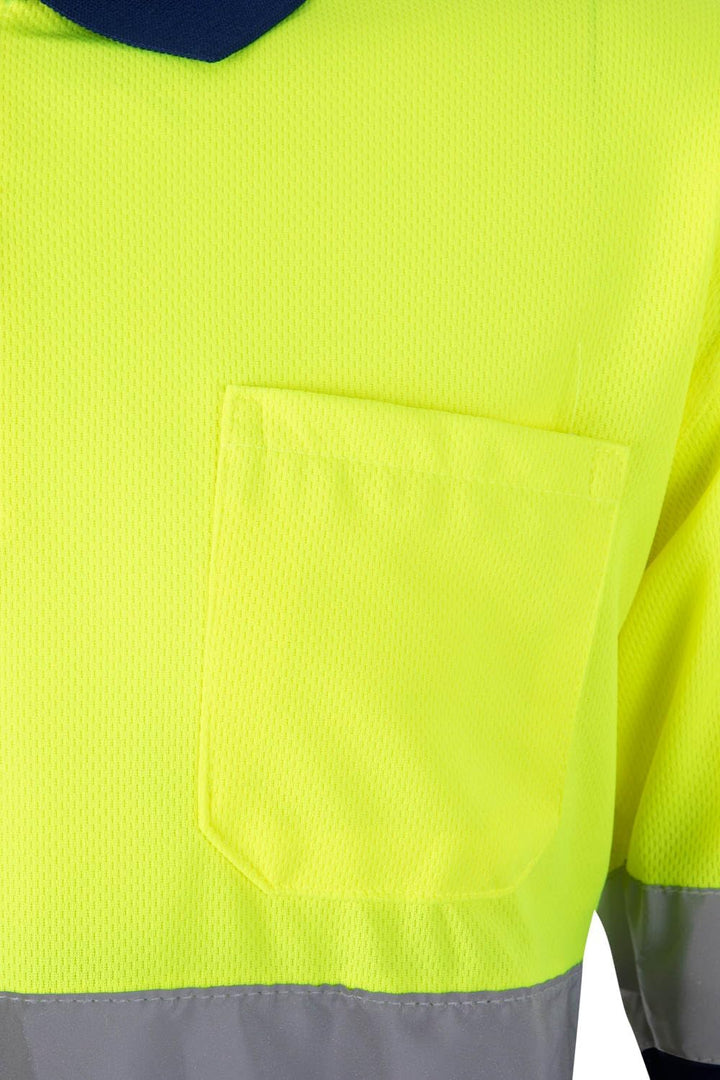 Velilla 175 - Signalshirt, langärmelig (Grösse L) Farbe blau und gelb fluoreszierend L Azul Y Amaril