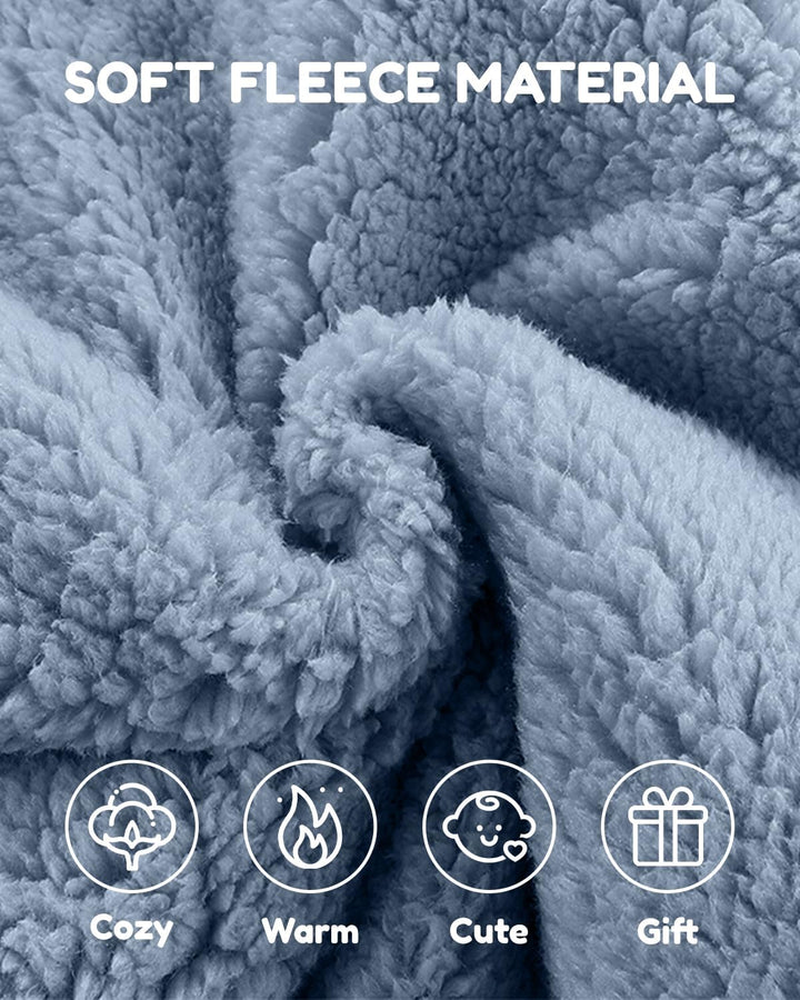 WYTbaby Baby Overall Winter Fleece Warm Schneeanzug Baby Romper Mit Kapuze Für Jungen Mädchen 0-12 M