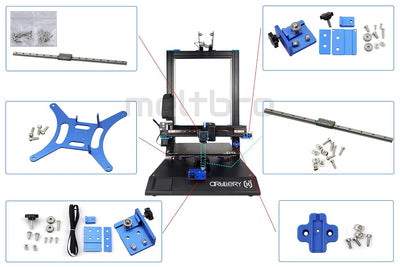 Artillery Sidewinder X1 X2 rail kit, Umbau auf MGN12 Schienen, Spanner, mit/ohne original HIWIN (X1