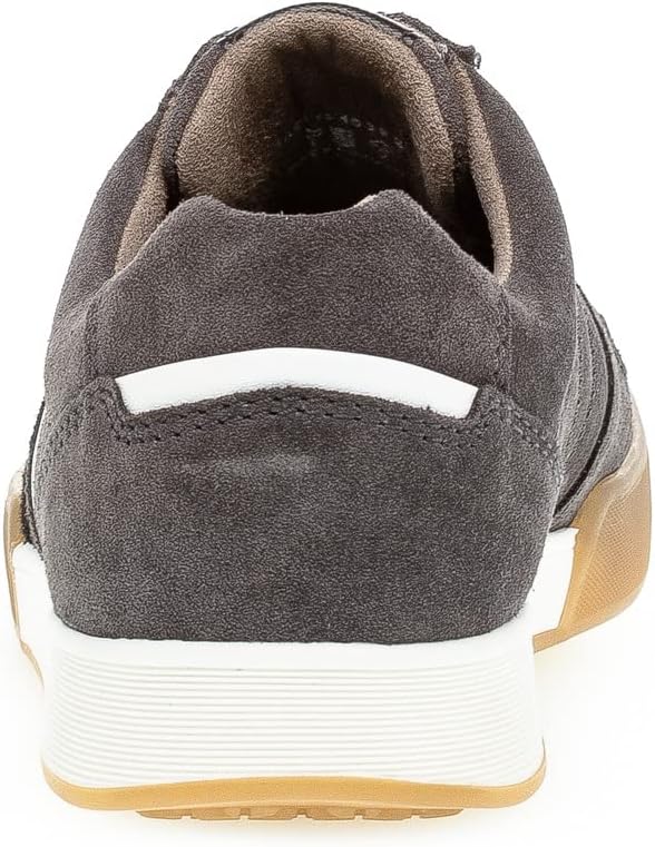 Pius Gabor Herren Sneaker Low,Halbschuhe,zertifiziertes Leder,Wechselfussbett 45 EU Grau Dk Grey, 45