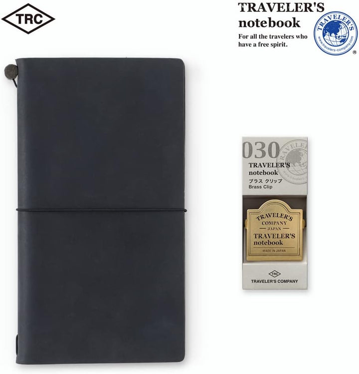 Brass Clip TRC Logo - Refill 030 für Traveler's Notebook Regular und Passport Size TRC Logo Muster,