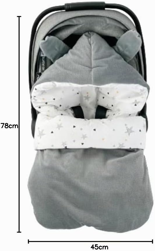 Baby Fusssack für Babyschale leicht dünn ganzjährig Übergang Frühling, Babyfusssack Übergang Frühlin