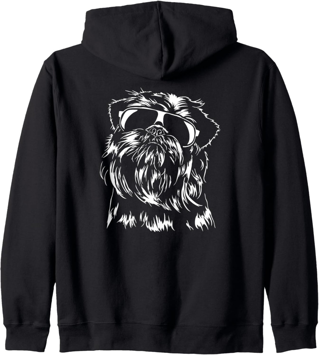 Lustiger Belgischer Zwerggriffon cool Sonnenbrille Hunde Kapuzenjacke