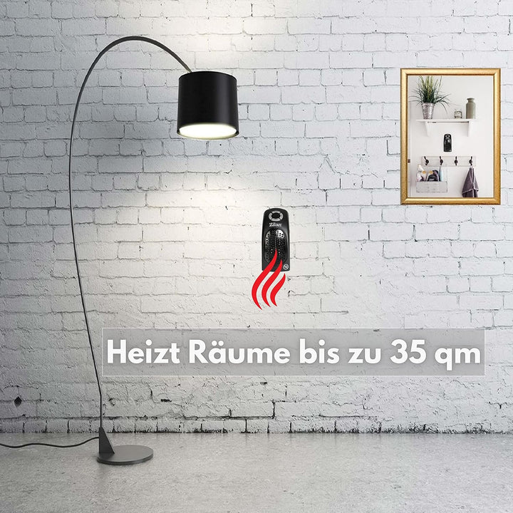Mini Heizlüfter | 12h Timer | Digitale LCD-Anzeige | 400 Watt | Mini Elektroheizung | Mobiler Heizlü