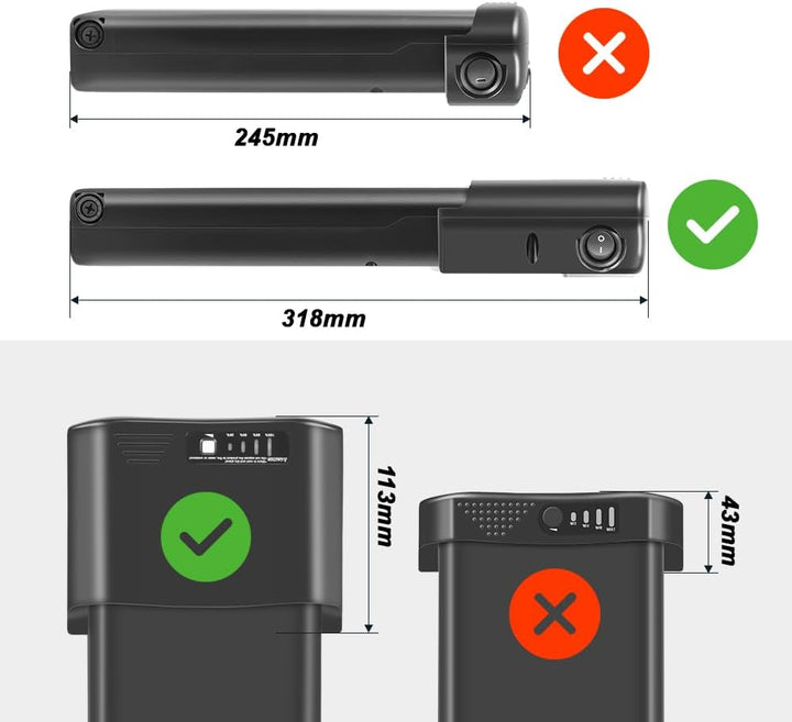 SHIMOST E-Bike Li-ion Batterie 36V 14,5Ah Hailong Akku mit Ladegerät für Elektrofahrrad Pedelec, Pas