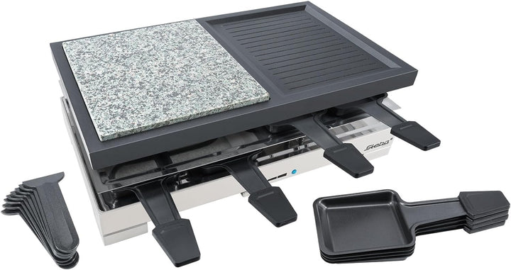Steba RC 88 Premium Multi Raclette (1200 Watt, Pfännchenablage, 8