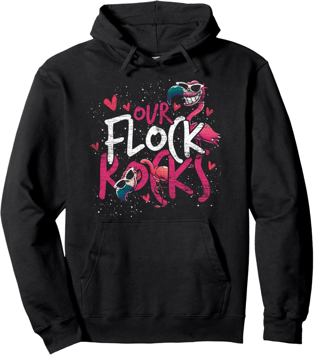 Lustiges Flamingo Pullover Hoodie