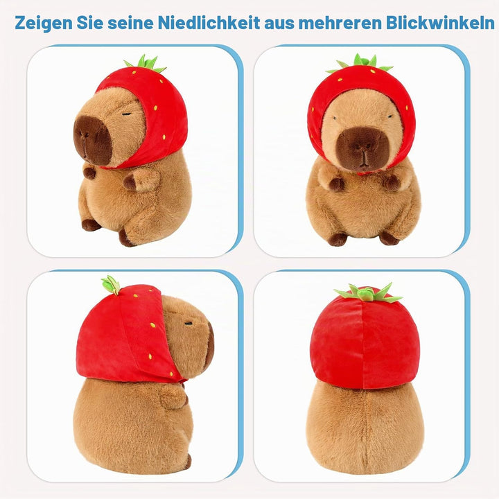 shownicer Plüschtier Capybara Kuscheltier Stofftier Kawaii Capybara Plüsch Kissen Spielzeug Wurfkiss