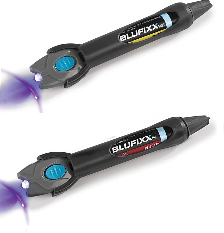 Reparaturstift 5 g für Metall, Glas, Stein, incl. blauem LED-Licht (transparent)