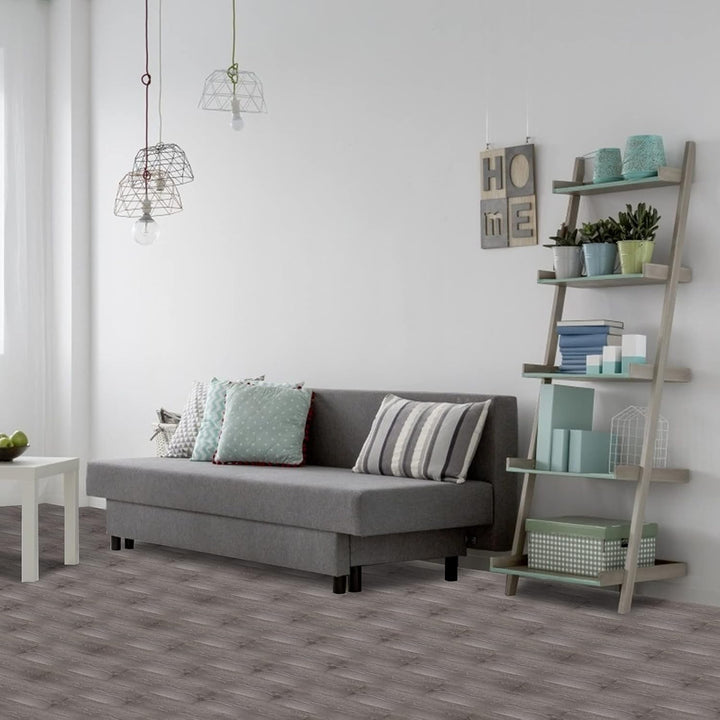 Herrselsam PVC Bodenbelag Selbstklebend, Vinylboden Wasserfest Rutschfest, Vinyl Laminat Rutschfeste