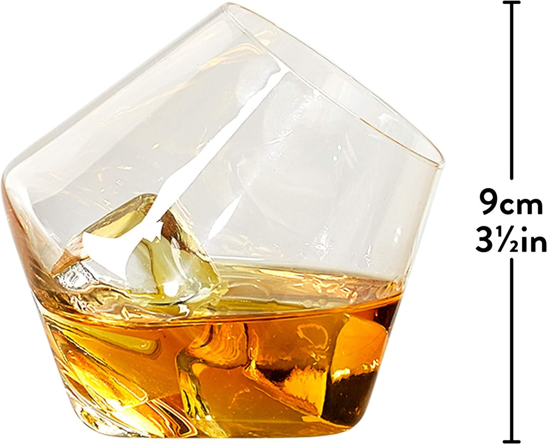 Gentlemen 's Hardware Rocken, Whisky Gläser, Silber, Set von 2