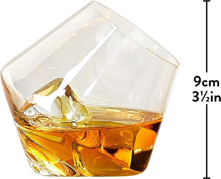 Gentlemen 's Hardware Rocken, Whisky Gläser, Silber, Set von 2