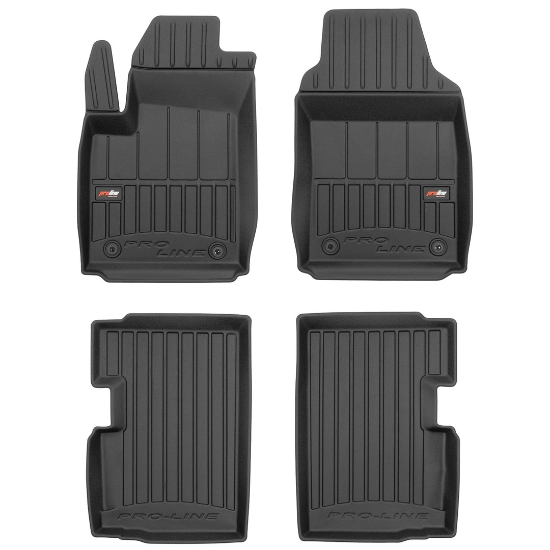 SMK Gummimatten Auto fussmatten Satz passend für FIAT 500 ab 2007 Erleben Sie einen neuen Standard d