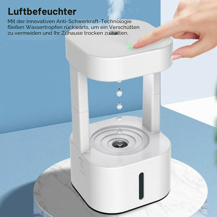 Tonysa 580 Ml Anti-Schwerkraft-Wassertropfen-Luftbefeuchter, Kühlnebel-Luftbefeuchter mit LED-Leucht