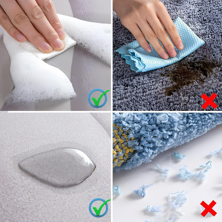 Badteppich rutschfeste,Seltene 3D-Muster Badematte(Traumstrand),Badezimmer Deko,Badematte Rutschfest