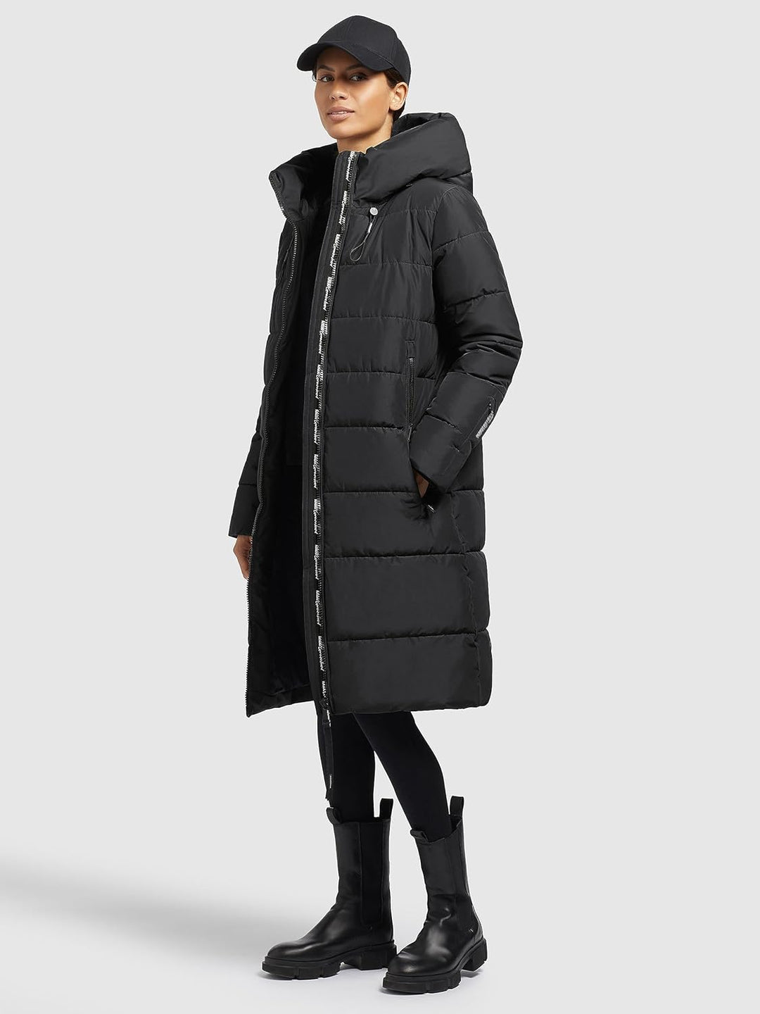 khujo - Damen - Wintermantel - Jilias 3 XS Schwarz, XS Schwarz