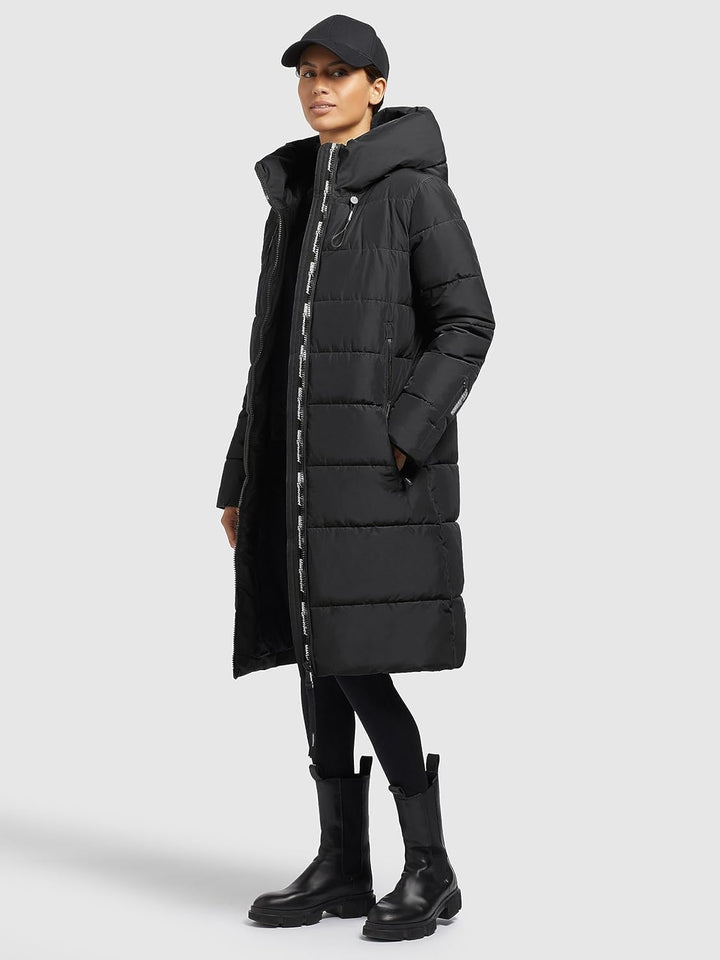 khujo - Damen - Wintermantel - Jilias 3 XS Schwarz, XS Schwarz
