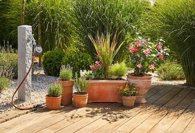 Gardena Start Set Pflanztöpfe M automatic: Das praktische Micro-Drip-System Starterset mit Bewässeru