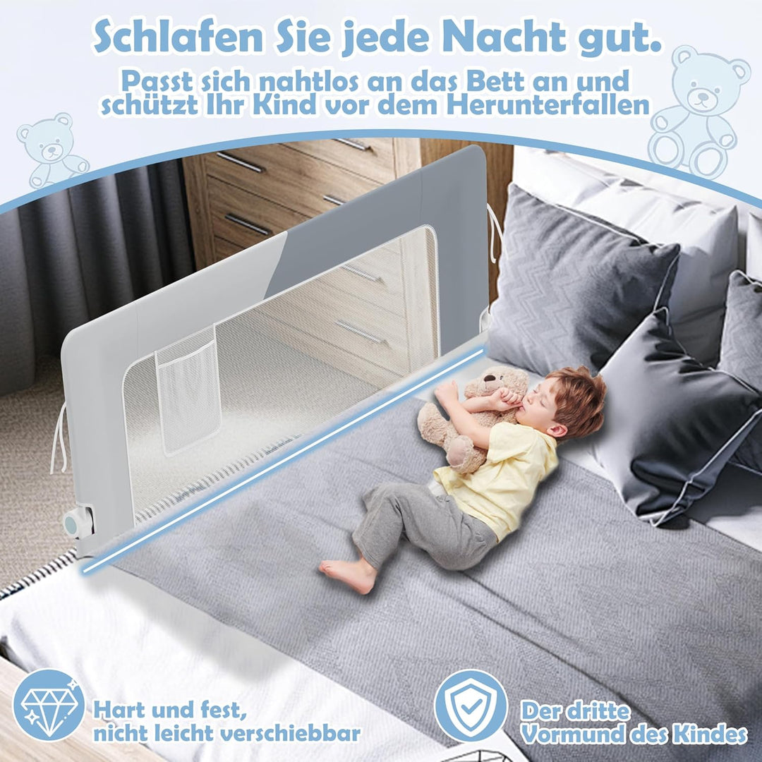 Froadp Bettgitter Rausfallschutz Bett Kinderbettgitter Rausfallschutz Klappbar Kinderbett Bettschutz