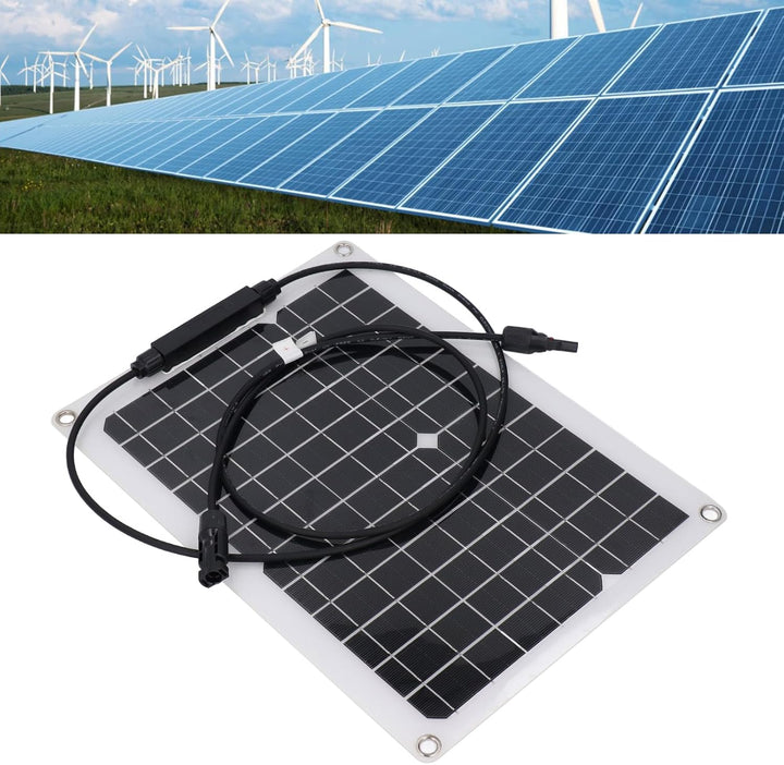 18 V 15W Kleines Solarpanel Flexible Kit für Batterieladung, Wohnmobil, Überwachungskamera, Off -Git