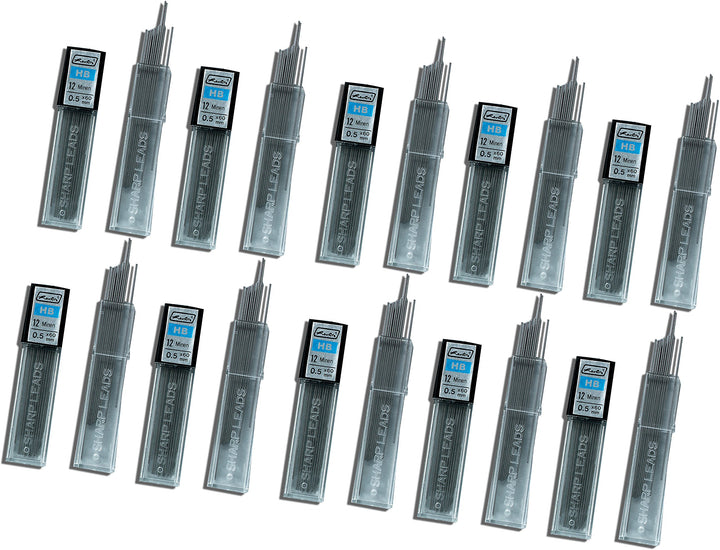 Herlitz Druckbleistiftmine HB, 0.5 mm, 20x 12 Stück Auf Blisterkarte 0,5 mm | 10er Pack, 0,5 mm | 10