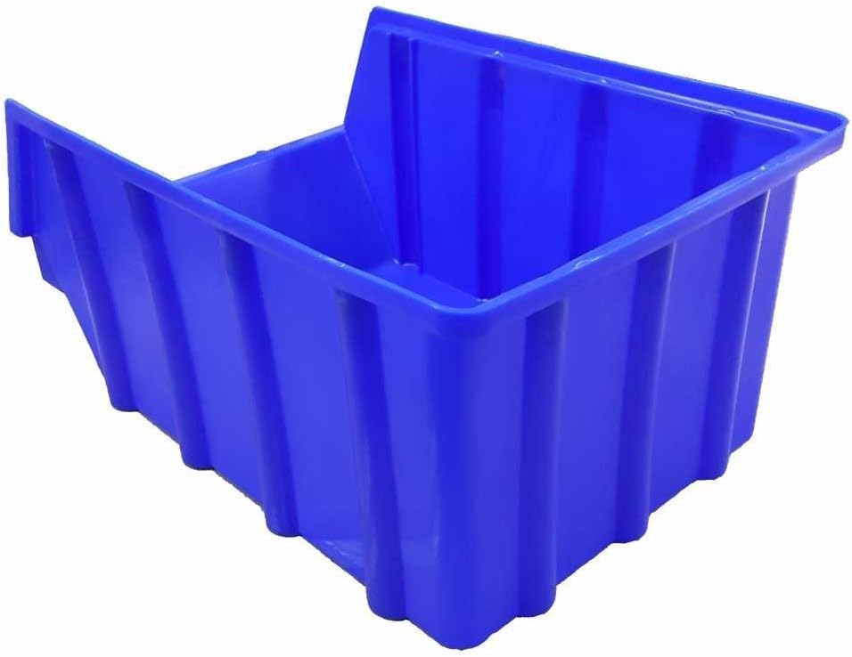 S&S-Shop 15 Stapelboxen Blau Gr.4, aus hochwertigem Kunststoff, mit Schildcheneinschub, Ordnungsboxe