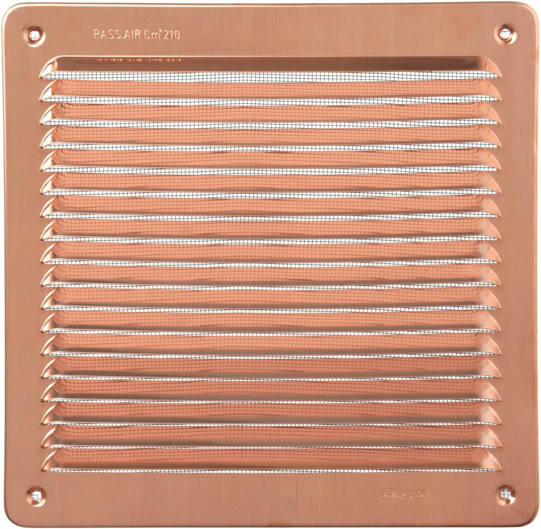 La Ventilazione LAR2323RA Überlappungsgitter, Kupfer, 228 x 228 mm Kupferfarben 228x228 mm Quadratis