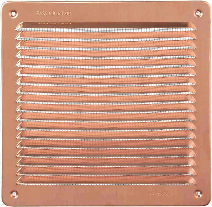 La Ventilazione LAR2323RA Überlappungsgitter, Kupfer, 228 x 228 mm Kupferfarben 228x228 mm Quadratis