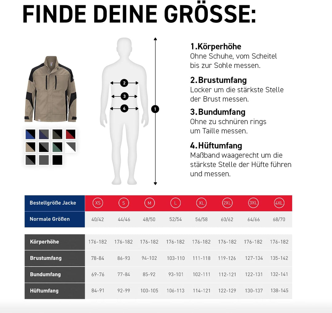 KÜBLER Workwear KÜBLER ACTIVIQ Arbeitsjacke sandbraun/schwarz sandbraun/schwarz XS, sandbraun/schwar
