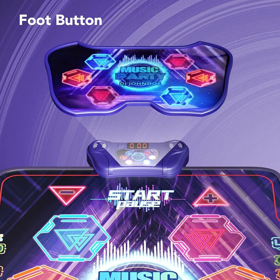 Wakects Tanzmatte mit LED-Effekt, Tanzmatte Spielzeug für Junge Mädchen 100 * 89 Spielzeug Mädchen T