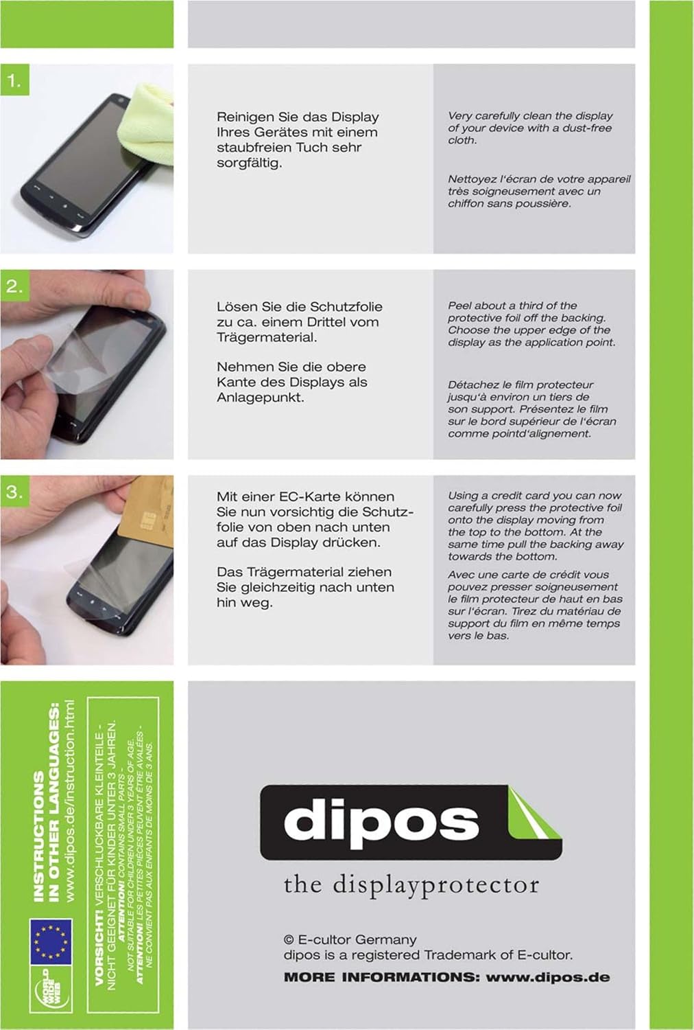 dipos I Schutzfolie matt kompatibel mit 15,6 Zoll Wide 345 x 194 mm Folie Displayschutzfolie