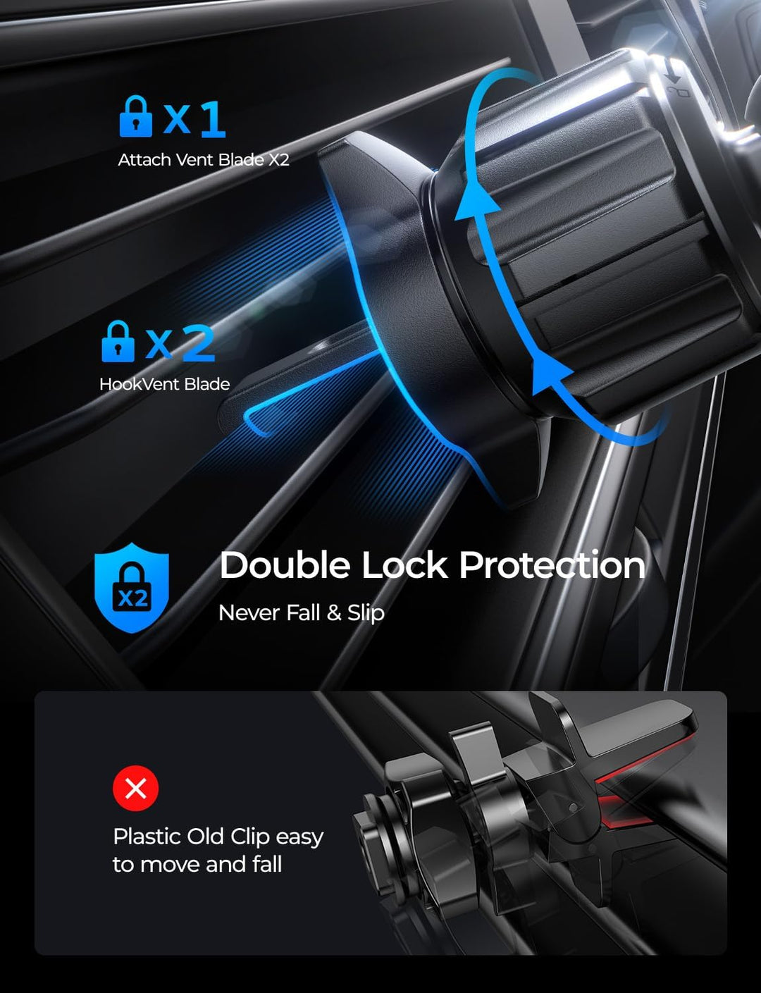 LISEN for 15W MagSafe Autohalterung mit Ladefunktion, Magnet Auto Handyhalter mit Ladefunktion, Kfz
