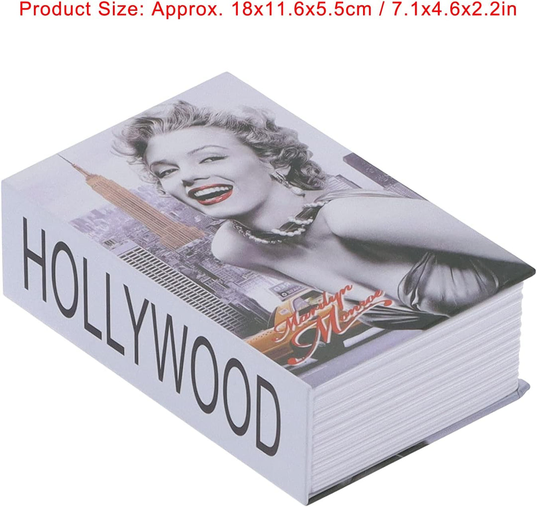 Mini Safe Box Originalitätssimulationsbuch Geldmünzenbox für Schmuck Bargeld Kreditkarten für Bürora