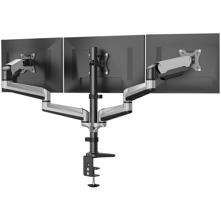 HUANUO Monitor Halterung 3 Monitore für 17-32 Zoll Bildschirme, Bildschirmhalterung 3 Monitore Höhen