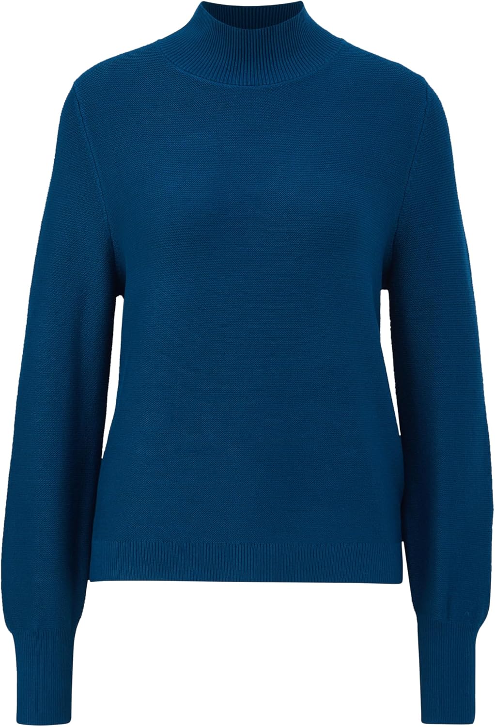 s.Oliver BLACK LABEL Damen Pullover Langarm, Blue Green