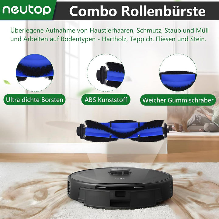 Neutop Ersatzteile kompatibel mit Eufy Robovac 11S Max, 15C Max, G10, G20, G30, G30 Edge/Hybrid, Zub