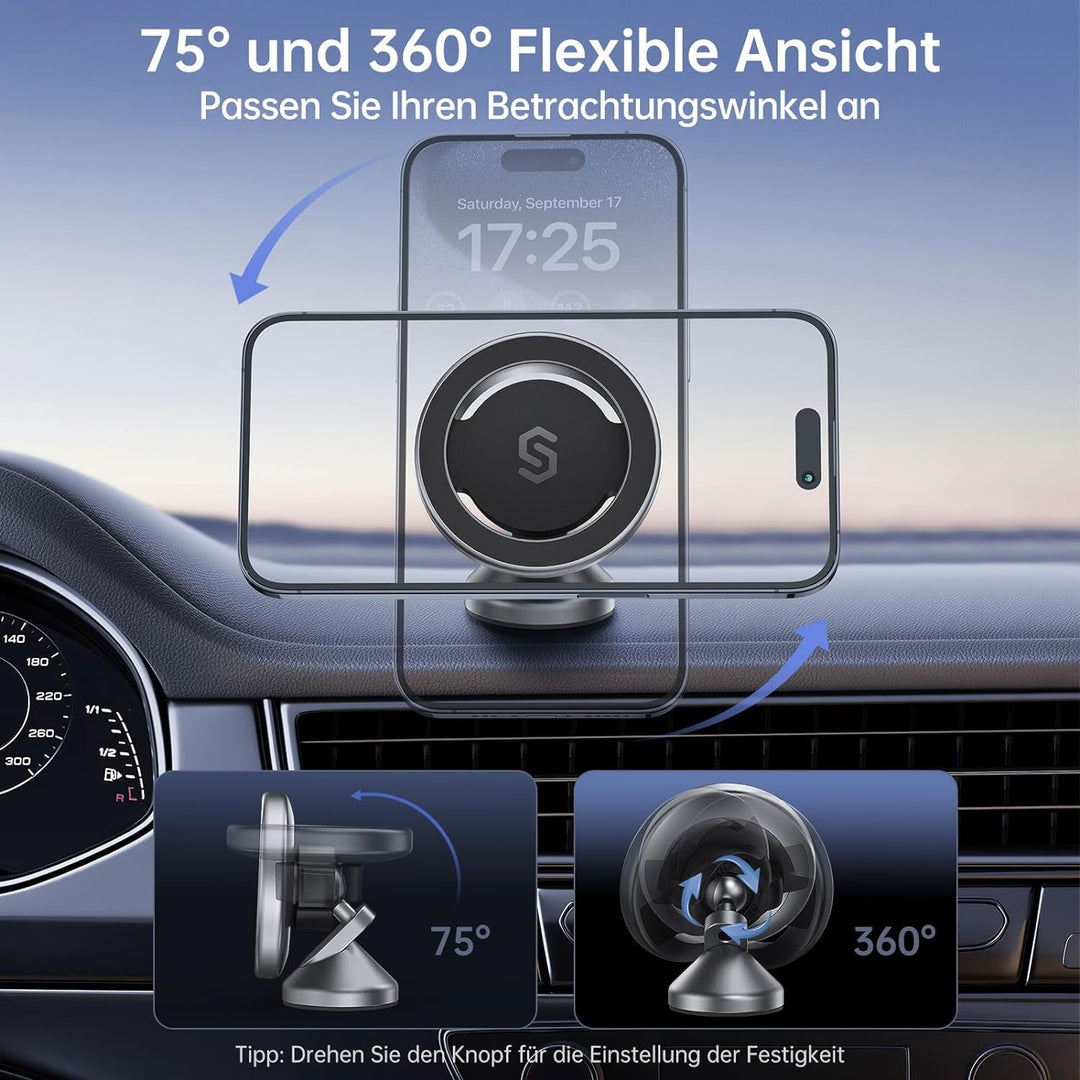 SYNCWIRE Handyhalterung Auto für MagSafe Autohalterung Starke Magneten Auto Handyhalterung Magnetisc