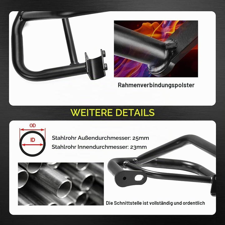 Schwarze Highway Bars für CMX500 Rebel 17-23, Motorrad Stahl Motorschutz Stossstange Sturzbügel Rahm
