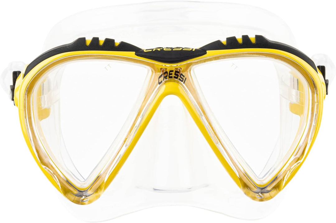 Cressi Tauchmaske Lince Low Volume Made In Italy Gelb, Gelb