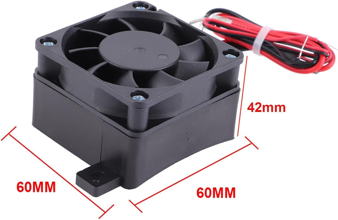 100W 12V PTC Luftheizung, Mini Tragbare Keramik-Heizlüfter mit Thermostat-Funktion, Energiesparendes