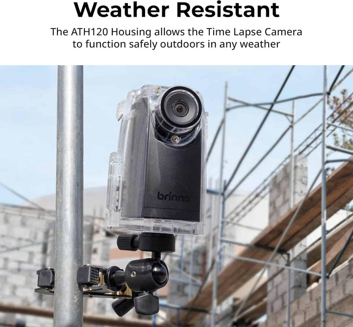 Brinno ATH120 Wetterschutz-Gehäuse für Zeitraffer-Kamera TLC200Pro, Transparent Single, Single