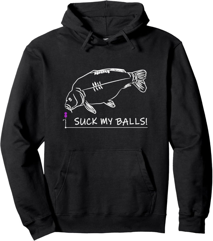 Karpfen Angeln Boilies | Suck My Balls T-shirt & Geschenk Pullover Hoodie