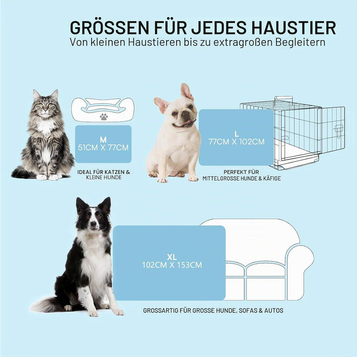 luciphia Kühlmatte Hund für Katze Hunde, Hundematte Sommer Kühlkissen Waschbares Hundebett, Kühldeck