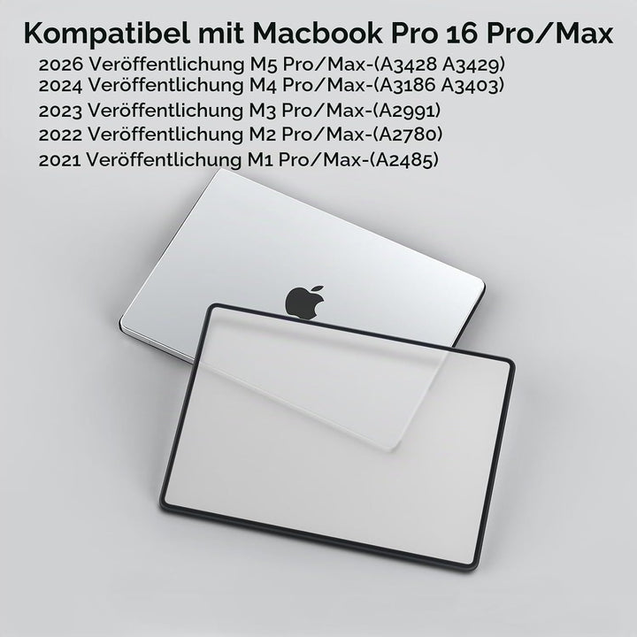 BlueSwan Hülle kompatibel mit MacBook Pro 16 Zoll M4 A3186 A3403/ M3 A2991/ M2 A2780/ M1 A2485 Pro/M