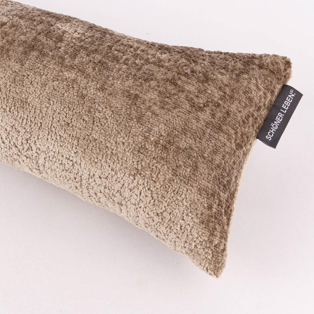 SCHÖNER LEBEN. Zugluftstopper Soft Teddy Deluxe beige div. Grössen, Auswahl:100cm Länge ca. 100x15x1