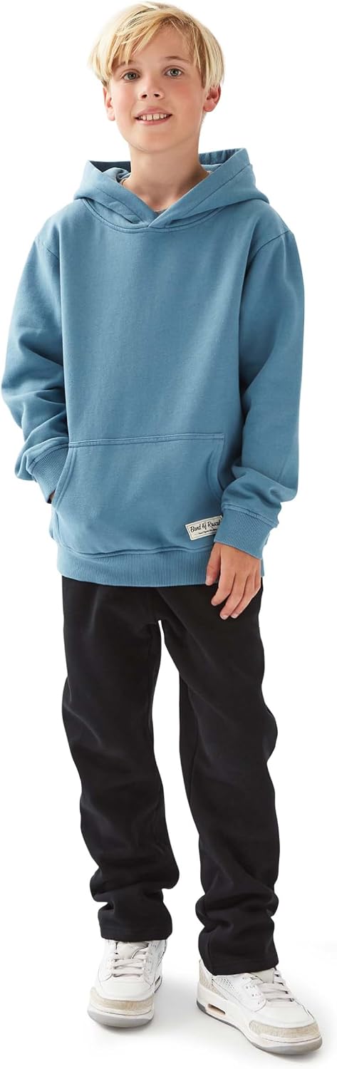 Band of Rascals Kinder Kapuzenpullover Plain aus Bio-Baumwolle 98-104 Aegean-blue, 98-104 Aegean-blu
